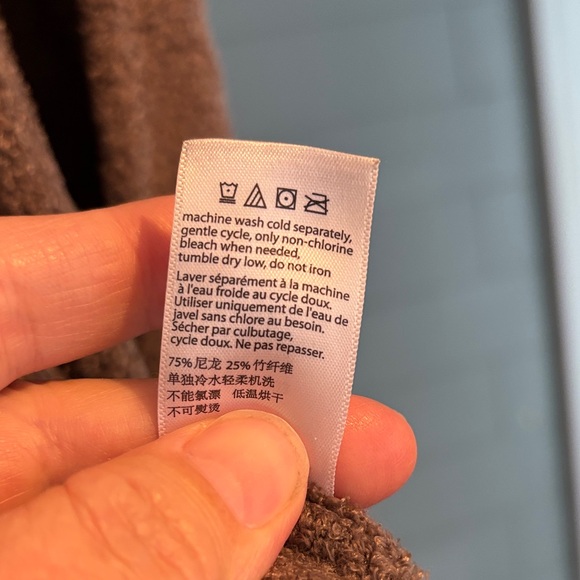 Barefoot Dreams Cozy Brown Cardigan - Picture 5 of 6